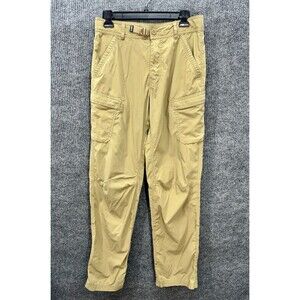 Rei Co-op Sahara Pants Mens 30x34 Khaki Tan Roll-Up Belt Relaxed Cargo 131002